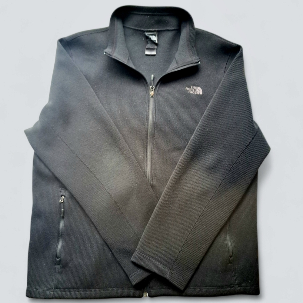 The North Face Mens Zip Up Sweater Black XXL (Flaw)